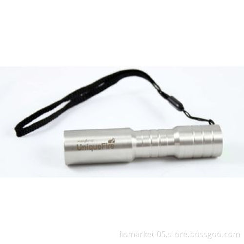 Stainless Steel Waterproof Shockproof Aluminum LED Flashlight, Powered by AA/14500 Li-ion BatteryNew